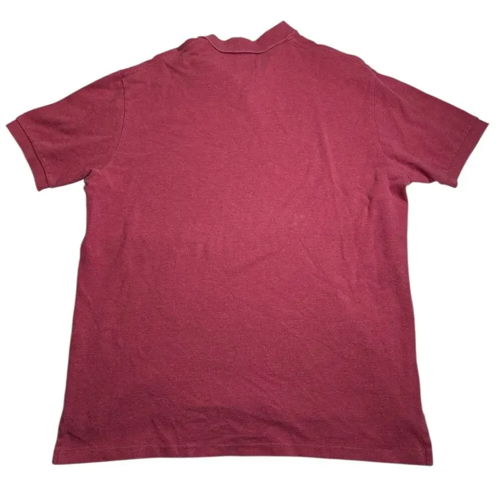 Polo Ralph Lauren Mens XL Cotton‎ Red Short Sleeve Polo Blue Pony Golf